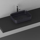 Isvea Infinity 50 cm Antrasit Tezgahüstü Lavabo