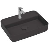 Isvea Infinity Tezgah Üzeri Lavabo 55cm Antrasit