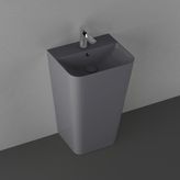 Isvea Sott Aqua Antrasit 50 cm Monoblok Lavabo