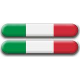 Italya Bayrak Damla Logo Sticker
