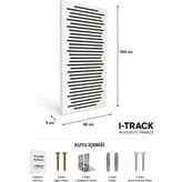 iTrack 50*100 cm Ahşap Difüzör Akustik Panel Beyaz
