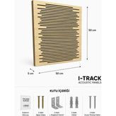 iTrack 50*50 cm Ahşap Difüzör Akustik Panel Naturel