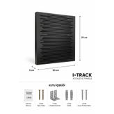 ITRACK 50*50cm Ahşap Difüzör Akustik Panel Siyah