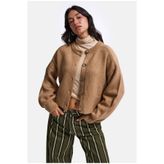 it's basic Kadın Oversize Düğmeli Kazak Hırka