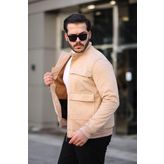 İxir Torba Cepli Nubuk Mevsimlik Erkek Mont & Ceket Camel