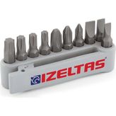 İzeltaş Bits Uç Set 10 Lu 25 mm - Siyah