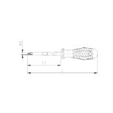 İzeltaş Rod 6x100 mm Yıldız Tornavida