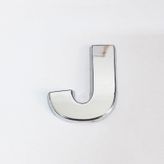 J Harfi 3,75 Cm Krom Yapışkanlı