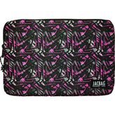 Jacbag Notebag-Evrak ve Notebook Fermuarlı Çanta - Açık Pembe - Gri