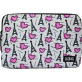 Jacbag Notebag-Evrak ve Notebook Fermuarlı Çanta - Gri - Pembe