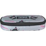 Jacbag Oval Kalem Kutusu Medıum - Gri - Siyah