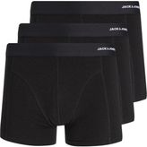Jack & Jones 3'lü Bambu Boxer Paketi - Siyah