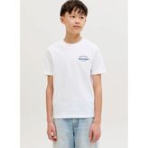 Jack & Jones Beyaz Erkek Çocuk Baskılı T-Shirt 12289112 - 10 Yaş