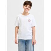 Jack & Jones Beyaz Erkek Çocuk Baskılı T-Shirt 12289956 - 12 Yaş
