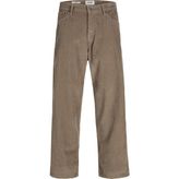 Jack & Jones Erkek Baggy Fit Yüksek Bel Kadife Pantolon - Alex - 32 - 32 - 00-Yeşil