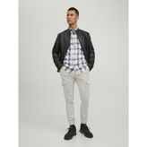 Jack & Jones Erkek Yandan Cepli Kargo Pantolon - Paul Flake - Krem - 32 / 32