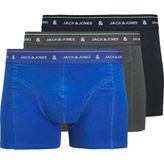 Jack Jones Jacron Solıd Trunks 3 Pack Erkek Lacivert Boxer 12268602-04