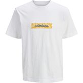 Jack & Jones Jorsplıt Aop Brandıng Beyaz Erkek Çocuk Kısa Kol T-Shirt - 12 Yaş