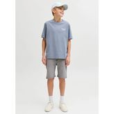 Jack & Jones Lastikli Bel Regular Fit Gri Erkek Çocuk Şort 12291035 - 9 Yaş