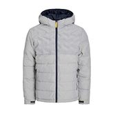 Jack & Jones Light Grey Melange Puffer Erkek Mont