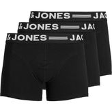 Jack & Jones SENSE TRUNKS 3-PACK NOOS Siyah Erkek Boxer - M