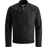 Jack & Jones Suni Deri Ceket- Rocky - Siyah
