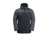 Jack Wolfskin 1115311-6350 Taubenberg 3 in 1 Gri Erkek Mont