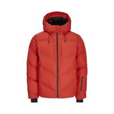 JACK&JONES Erkek Oversize Mont, Tomato, L Beden