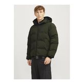 Jack&Jones Oversize Kapüşonlu Siyah Erkek Şişme Kışlık Mont