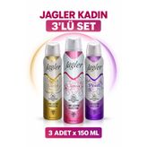 Jagler 3'lü Kadın Deodorant Seti