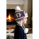 Jakarlı Unisex Çocuk Pilot Bere 1146 Beyaz