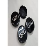 Jant Göbeği Audi 58/55 (55Mm İç Çap) 4L'ü Set Siyah