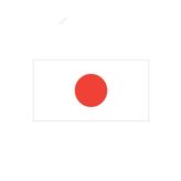 Japon Japonya Bayrağı Sticker 20CM