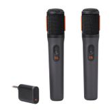 JBL Partybox Kablosuz Mikrofon Set, 2 adet, Siyah