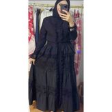 Jennyfer Güpür Dantelli Elbise - 0 - Siyah - M