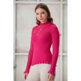 Jerusalema Kadın Triko Kazak - S - M - 01P-Pembe
