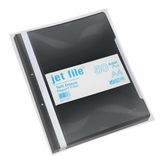 Jet File Telli Dosya Siyah 50LI Ebat A4