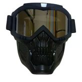 Jet Kask Maskesi Aynalı Kuru Kafa