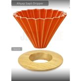 Jet' s Home Ahşap Kahve Demleme Standı Dripper Turuncu
