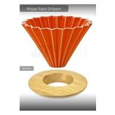 Jet's Home Ahşap Kahve Demleme Standı Dripper Turuncu