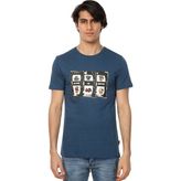John Frank Cool Mavi M Erkek T-shirt