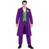 Joker Kostümü Mor Yetişkin