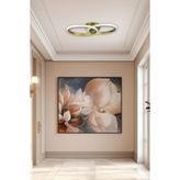 Jolly Modern Tasarım Eskitme Renk Salon - Mutfak - Hol Beyaz LED 2 Li Avize - Metal
