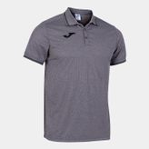Joma 101588.250 Campus III Polo Melan Düz Yaka Düz Gri Erkek T-shirt