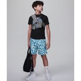 Jordan 95D100-U1R Mavi MJ Essentials Poolside Printed Shorts Çocuk Mayo