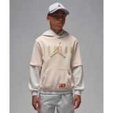 Jordan Future Flight Pullover Hoodie 08-16 yaş çocuk erkek Bej Sweatshirt - 95F219-X27