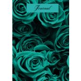 Journal/Notebook, Hardcover, Glossy Finish: Turquoise Roses