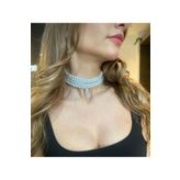 Jovela Barok Cam Inci Tasma Choker Kolye