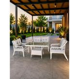 Joy 2 Li Balkon Bahçe Takımı 2+1+1 - Gri
