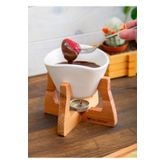 Joy Kitchen Ahşap Standlı Fondü Seti Buhurdanlık Ve Cıkolata Erıtıcısı